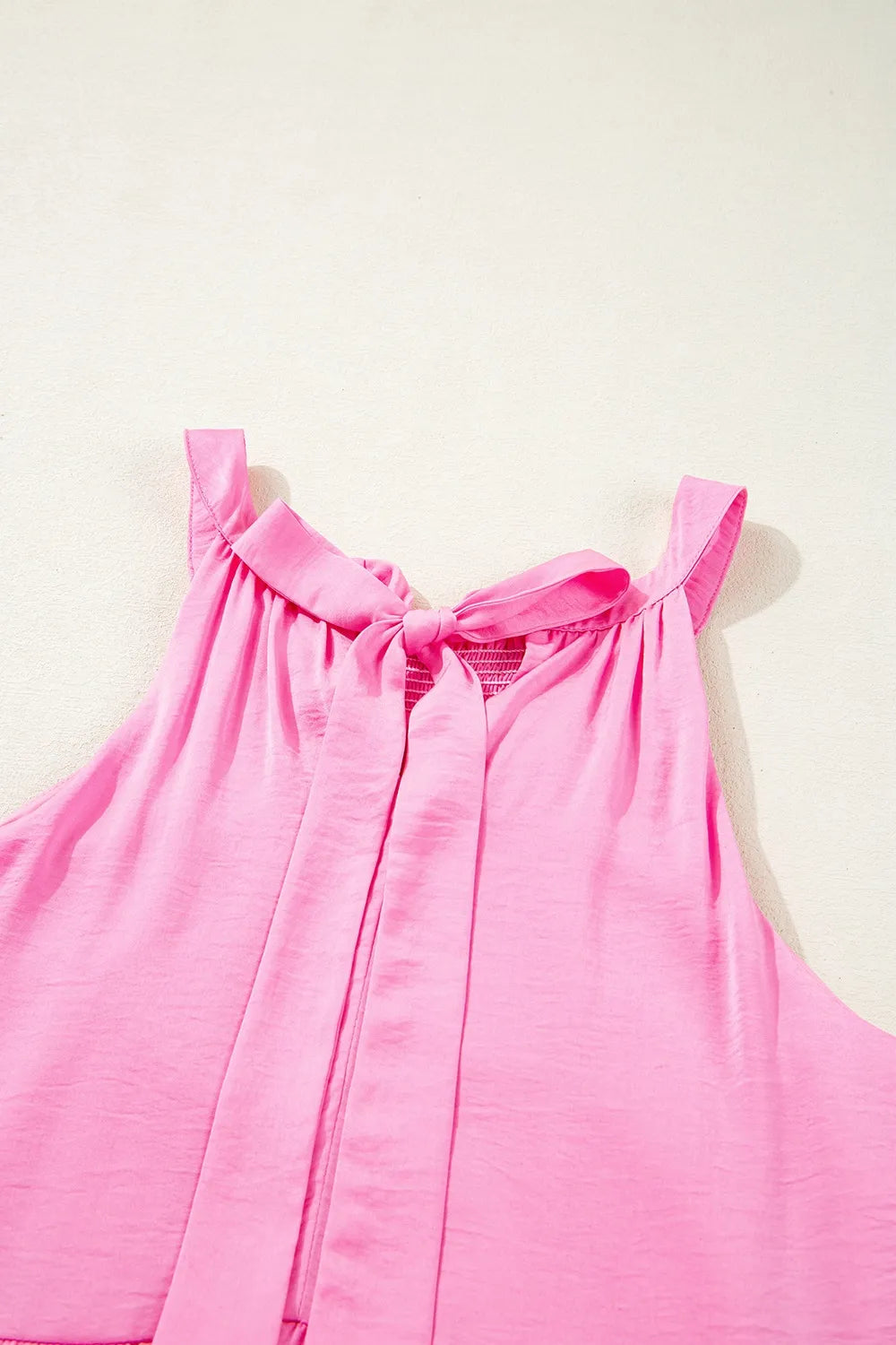 Tied Back Ruffled Layered Sleeveless Mini Dress – Trendsi | ClozArt