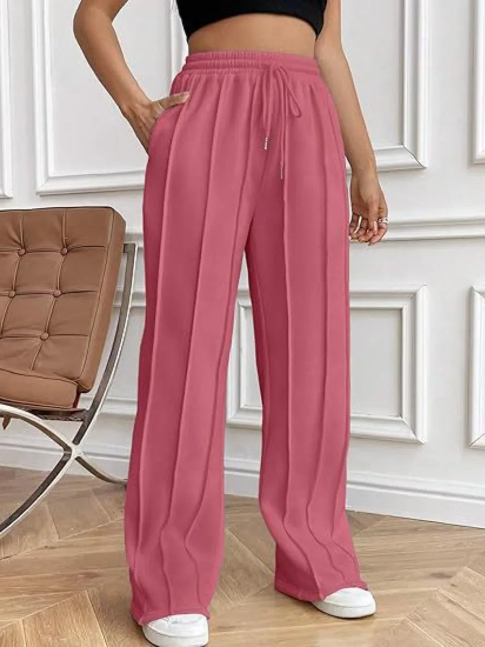 Drawstring Wide Leg Pants with Pockets – Trendsi | ClozArt