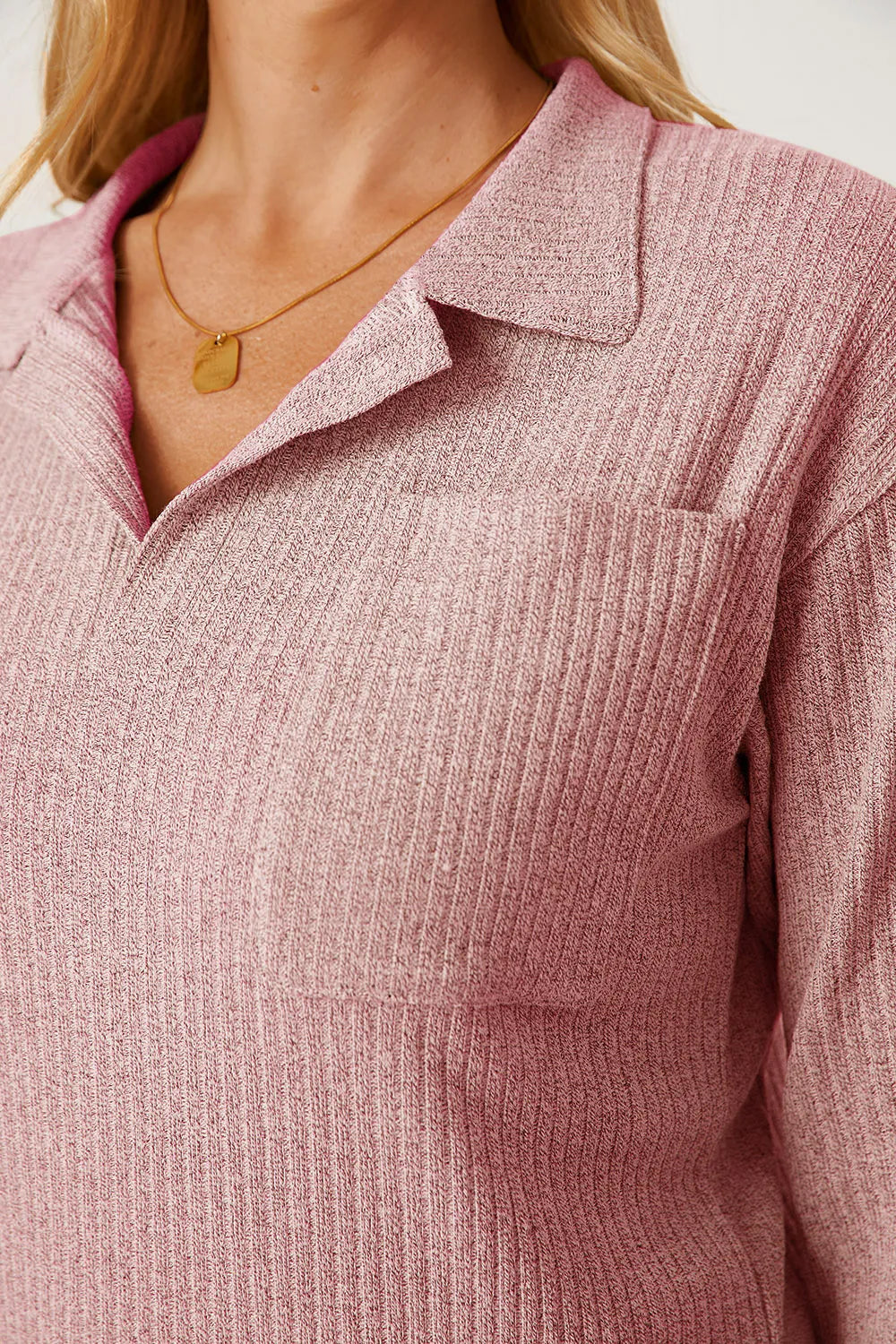 Collared Neck Dropped Shoulder T-Shirt – Trendsi | ClozArt