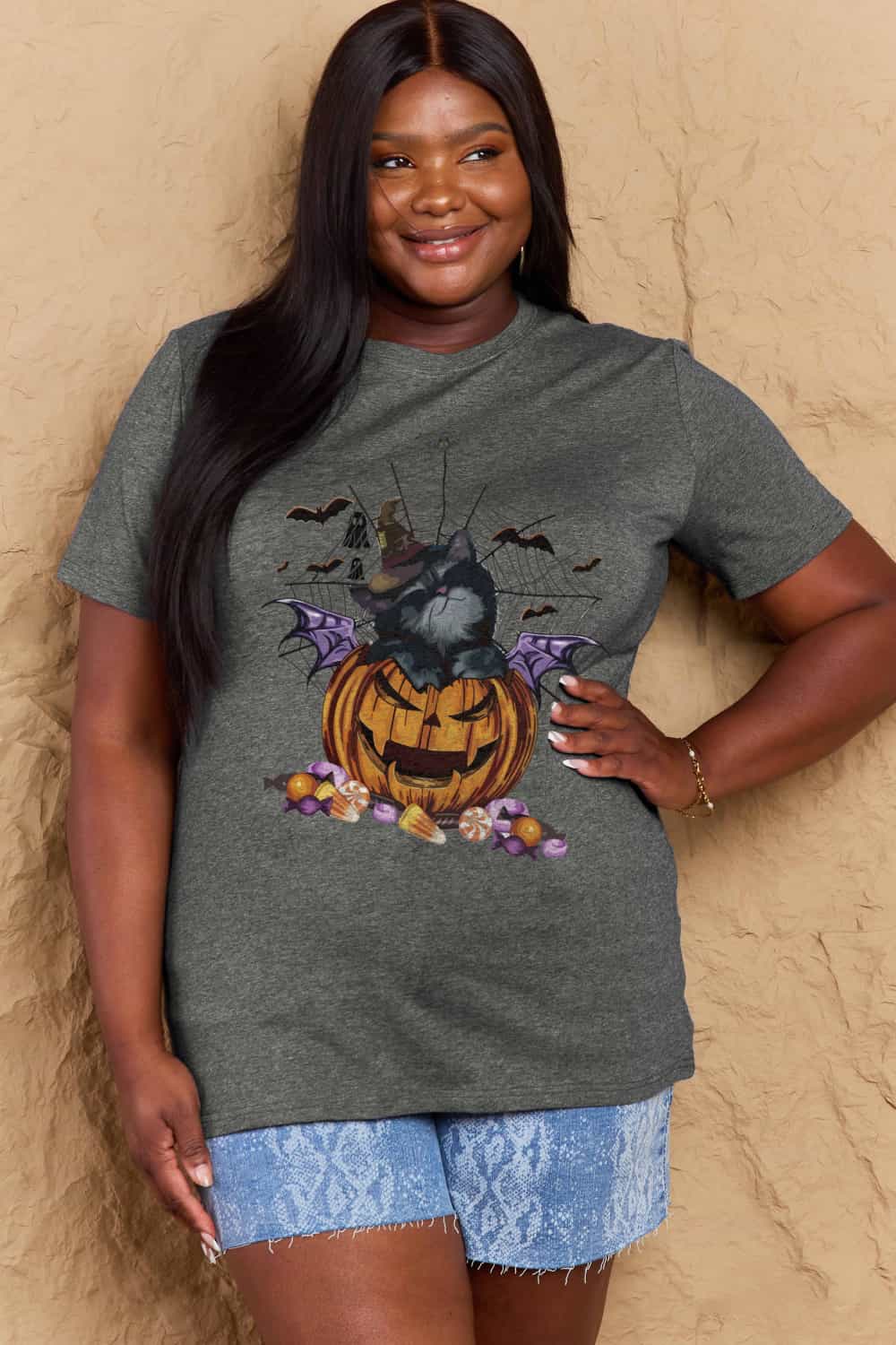 Simply Love Full Size Jack-O'-Lantern Graphic T-Shirt – Trendsi | ClozArt