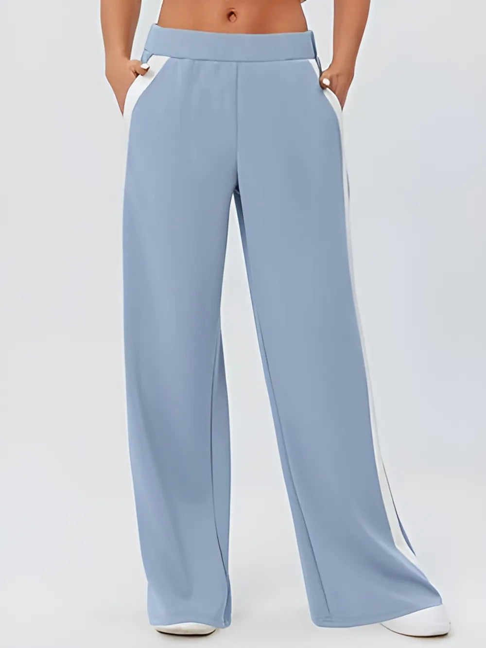 Side Striped Wide Leg Pants – Trendsi | ClozArt