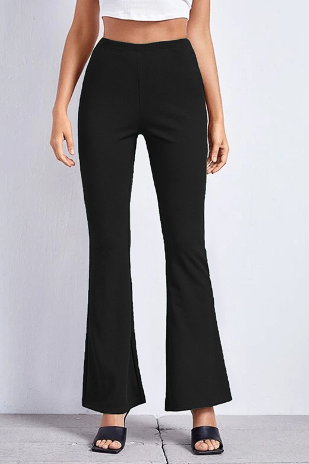 High Rise Flare Pants – Trendsi | ClozArt