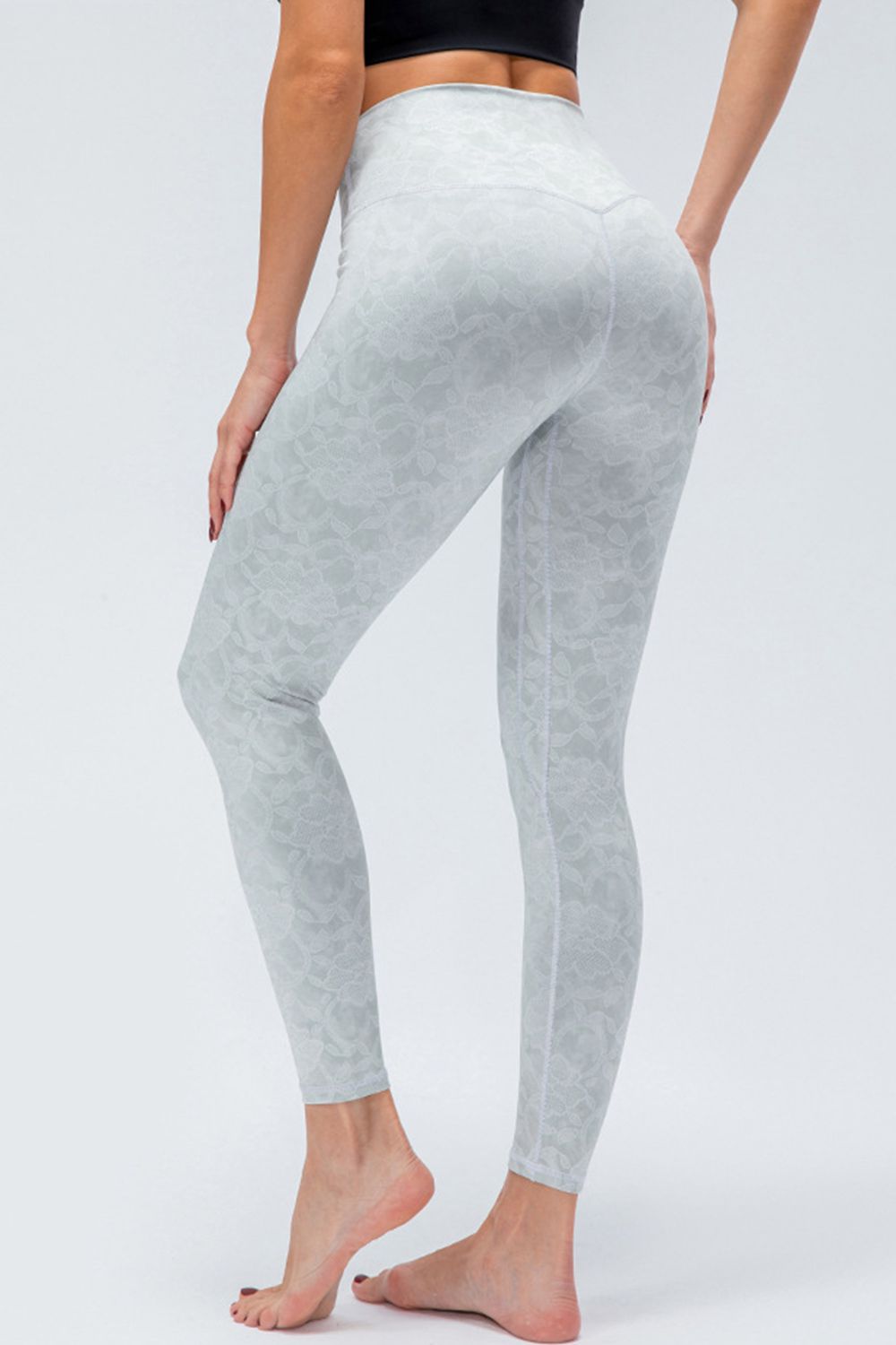 Wide Waistband Slim Fit Active Leggings – Trendsi | ClozArt