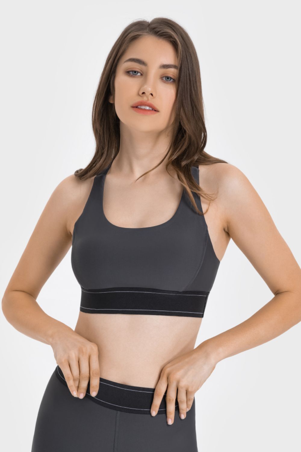 Millennia Contrast Sports Bra – Trendsi | ClozArt