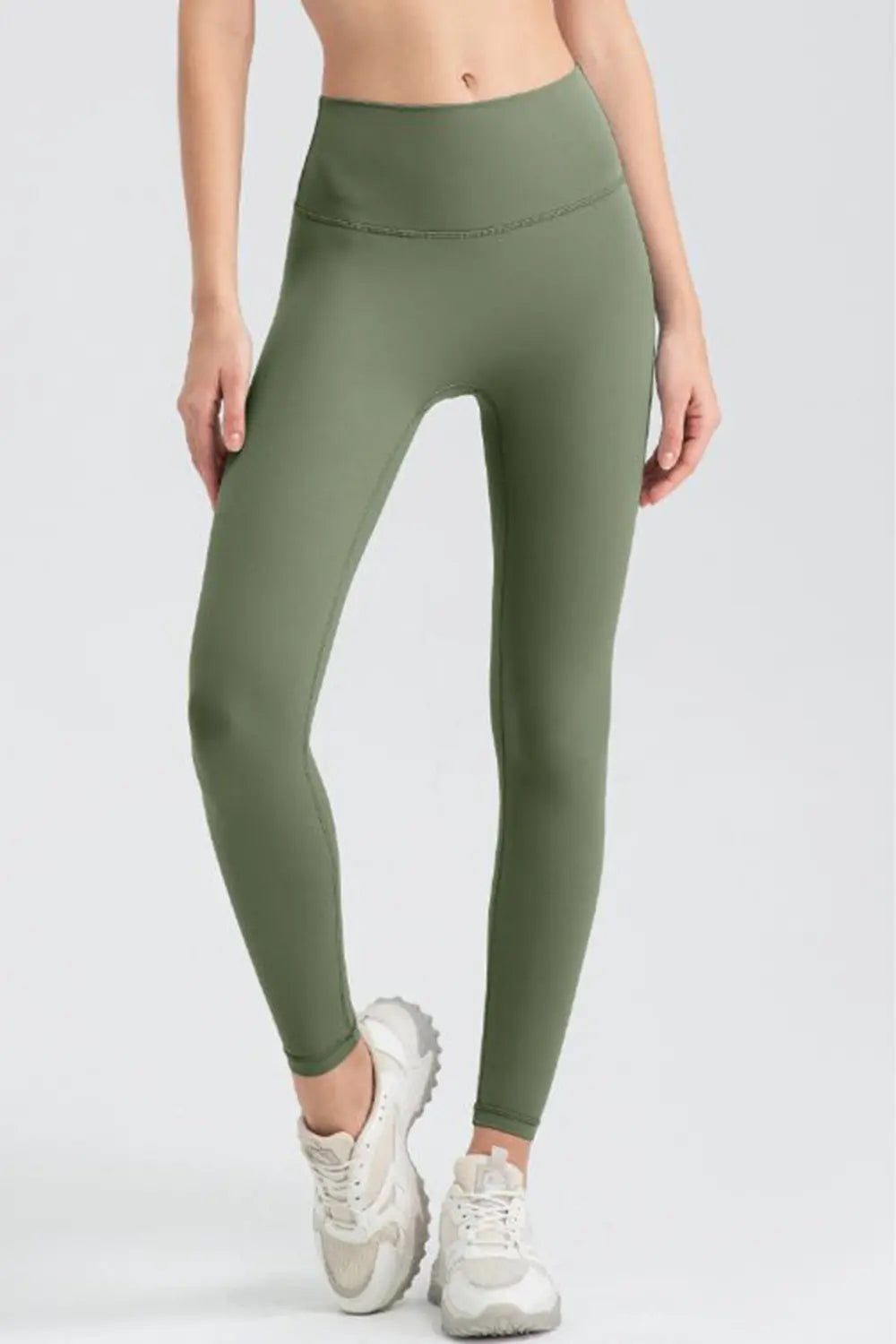 Wide Waistband Sport Leggings – Trendsi | ClozArt