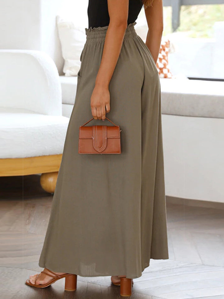 Drawstring Waist Wide Leg Pants – Trendsi | ClozArt