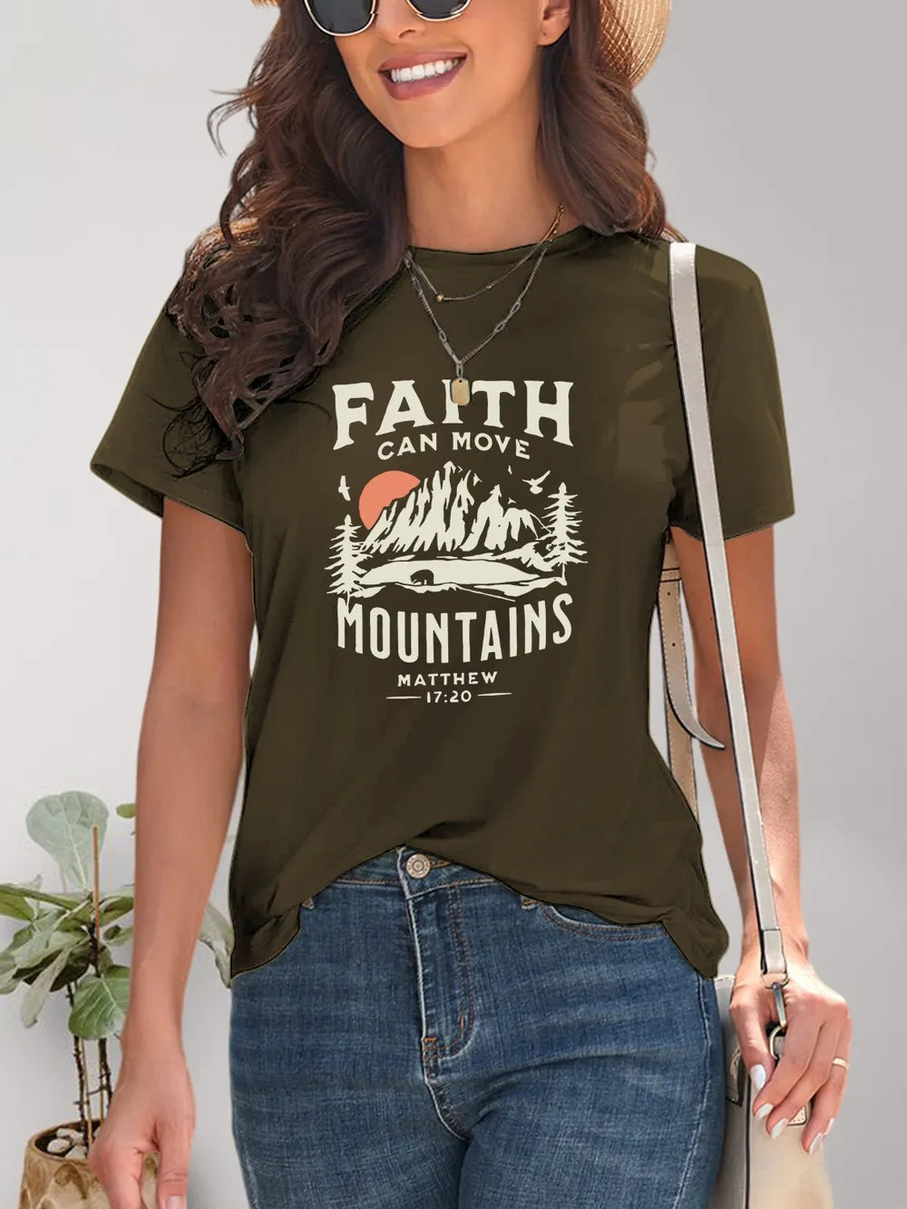 Graphic Round Neck Short Sleeve T-Shirt – Trendsi | ClozArt