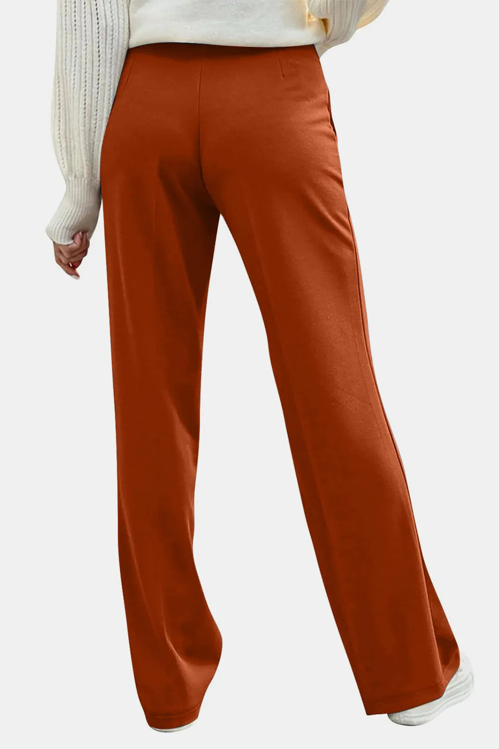 Decorative Button High Rise Pants – Trendsi | ClozArt