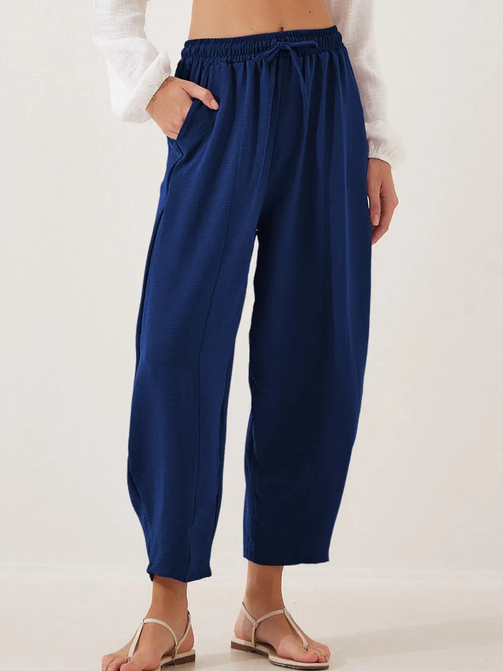 Full Size Drawstring Cropped Jogger Pants Plus Size – Trendsi | ClozArt