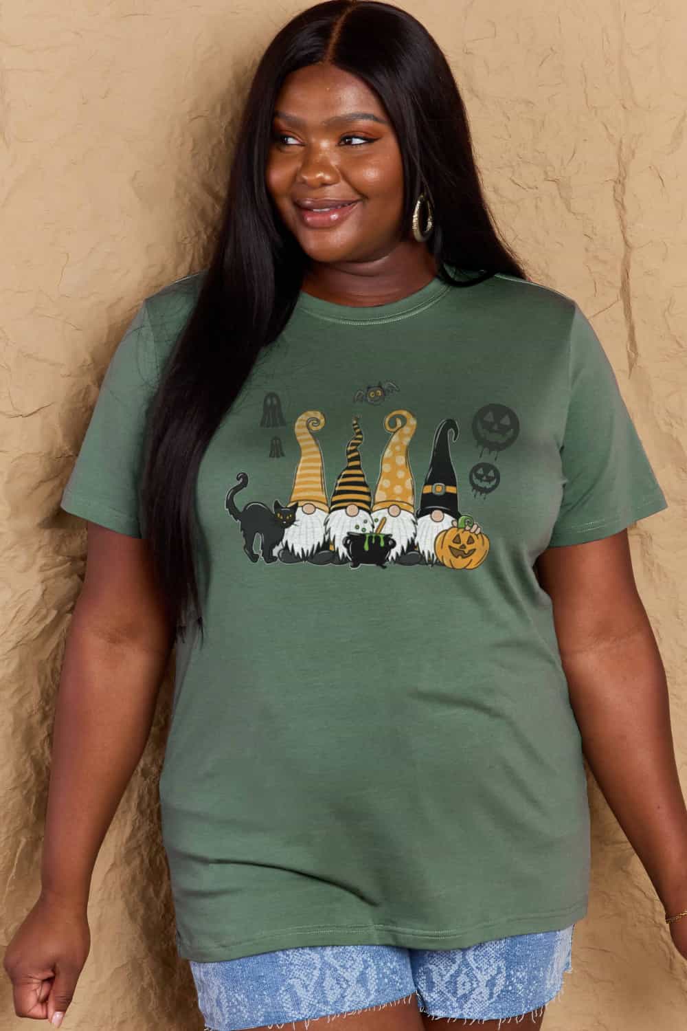 Simply Love Full Size Halloween Theme Graphic Cotton T-Shirt – Trendsi | ClozArt