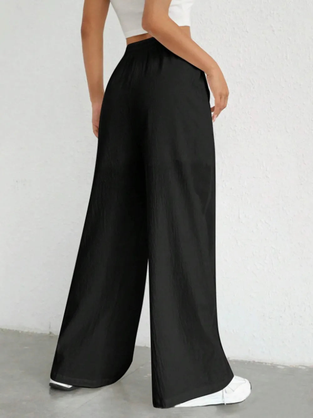 Drawstring Wide Leg Pants – Trendsi | ClozArt