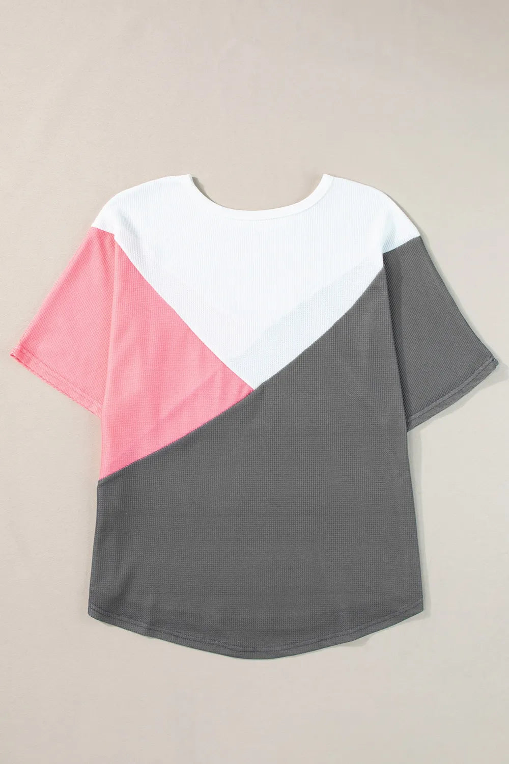 Color Block Round Neck Half Sleeve Top – Trendsi | ClozArt