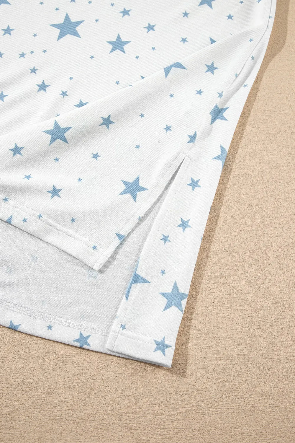 Stars Print Drop Shoulder Oversized T Shirt with Slits – Trendsi | ClozArt