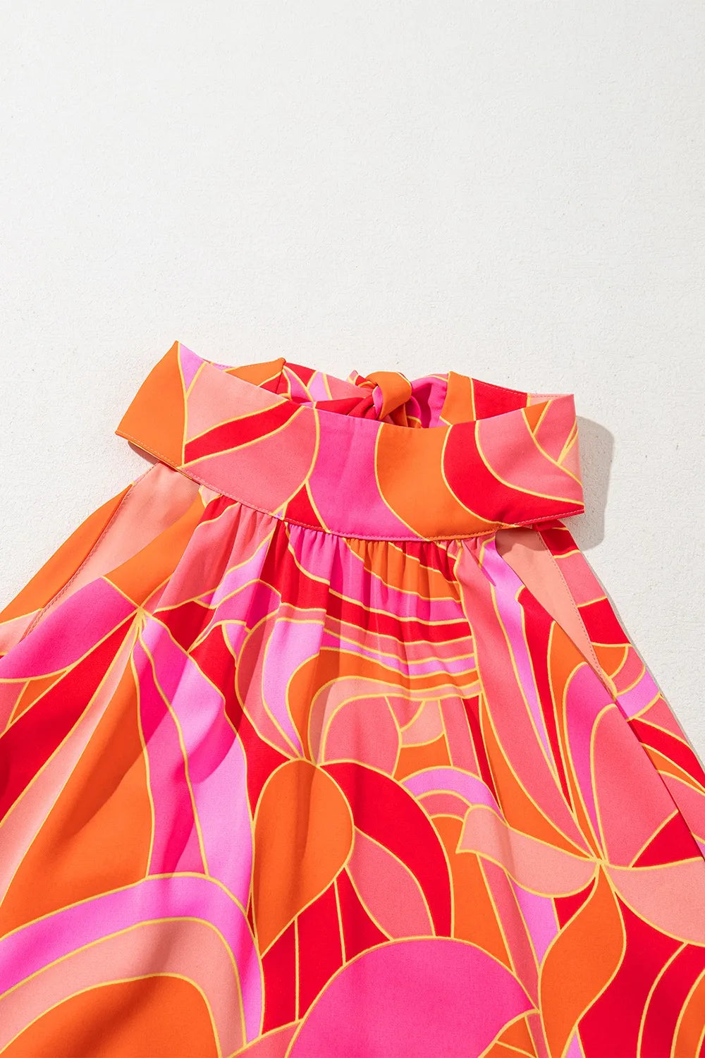 Contrast Grecian Neck Maxi Dress – Trendsi | ClozArt