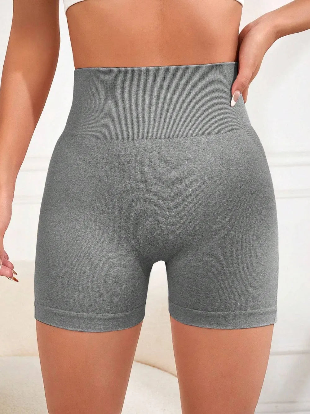 High Waist Active Shorts – Trendsi | ClozArt