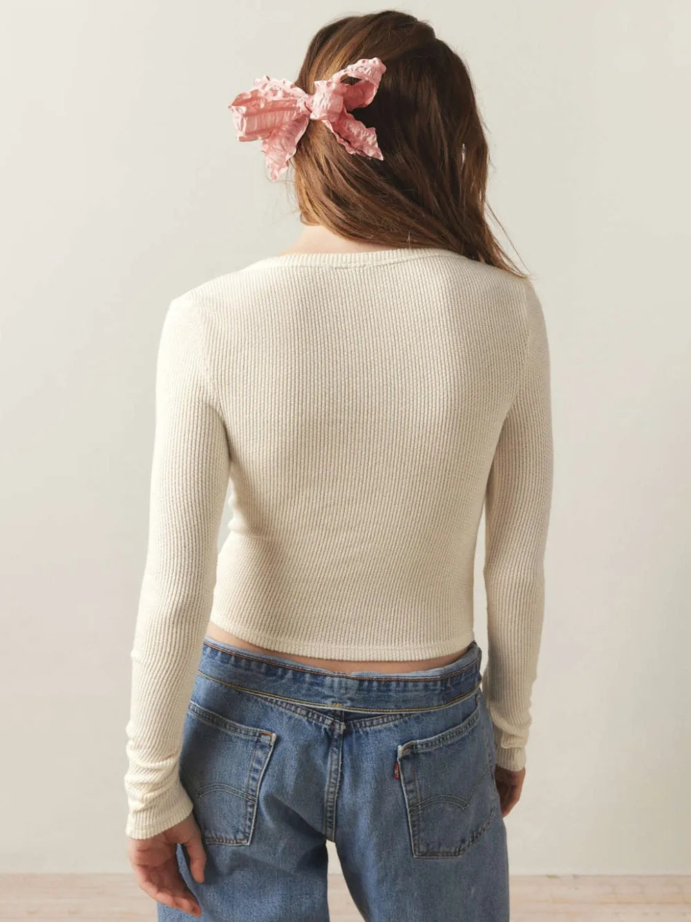 Notched Long Sleeve T-Shirt – Trendsi | ClozArt