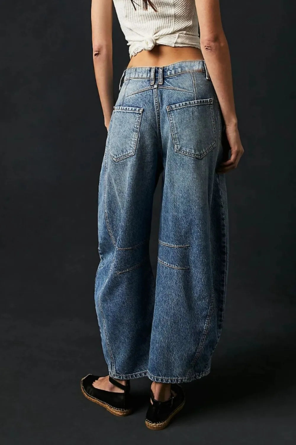 Wide Leg Jeans with Pockets – Trendsi | ClozArt