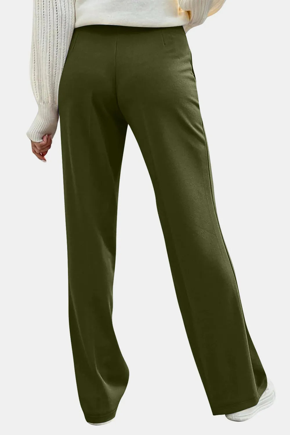Decorative Button High Rise Pants – Trendsi | ClozArt