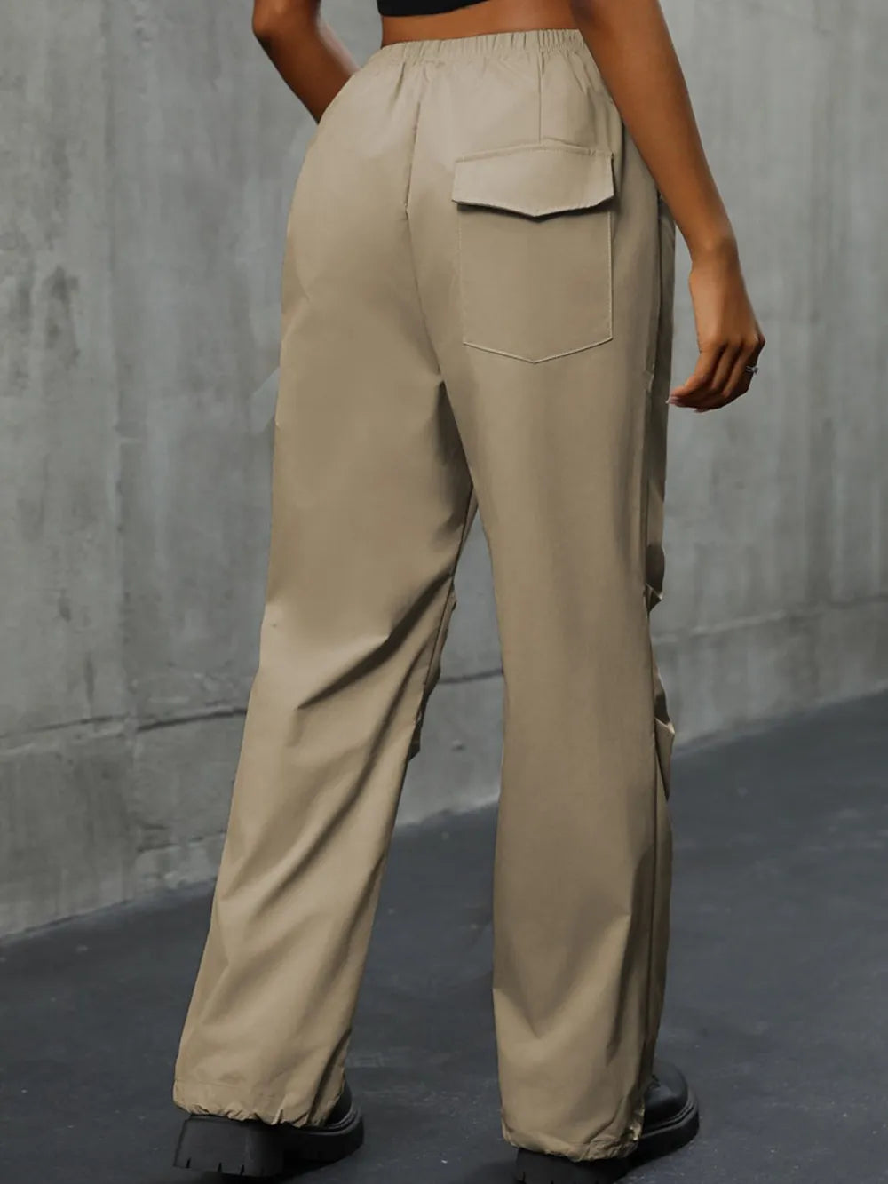 Perfee Pocketed Elastic Waist Pants – Trendsi | ClozArt