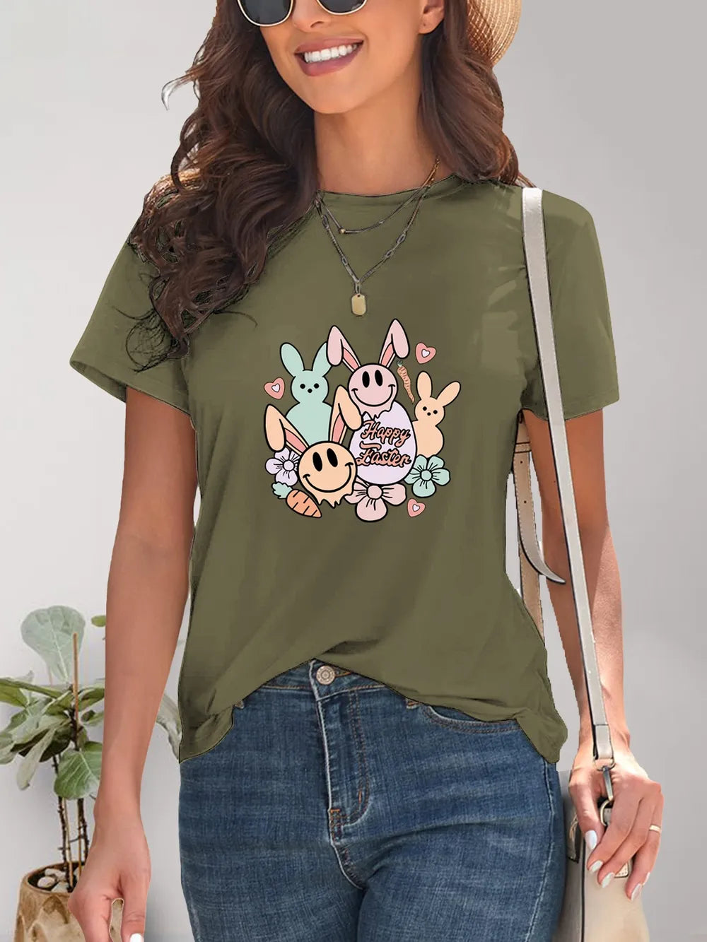 Graphic Round Neck Short Sleeve T-Shirt – Trendsi | ClozArt