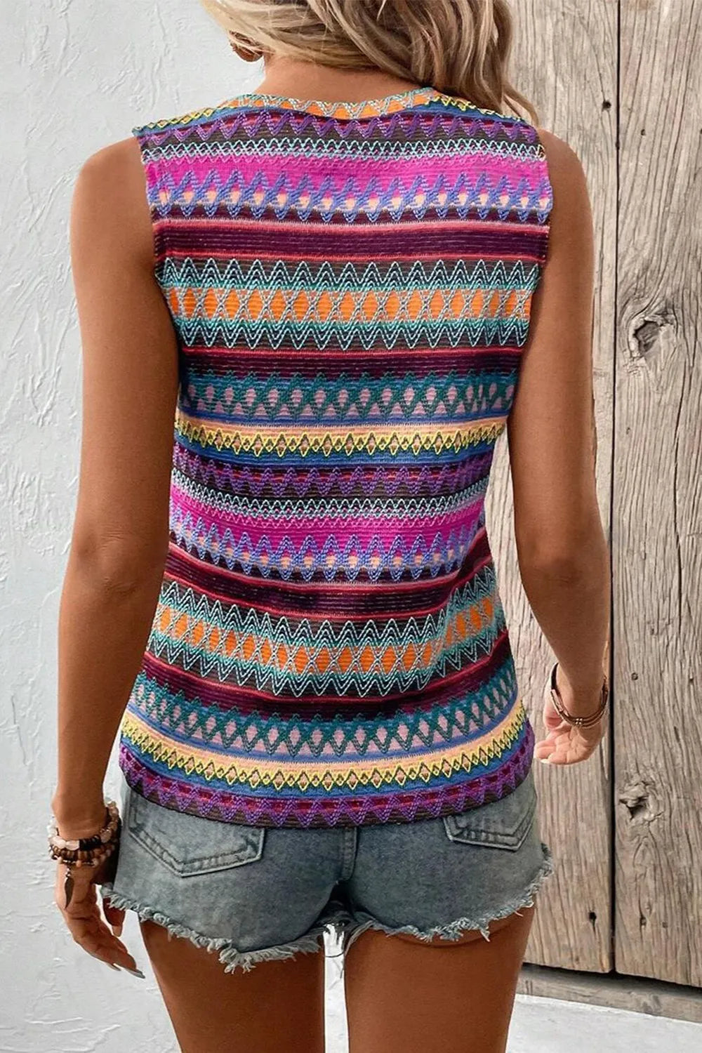 Contrast Round Neck Tank – Trendsi | ClozArt