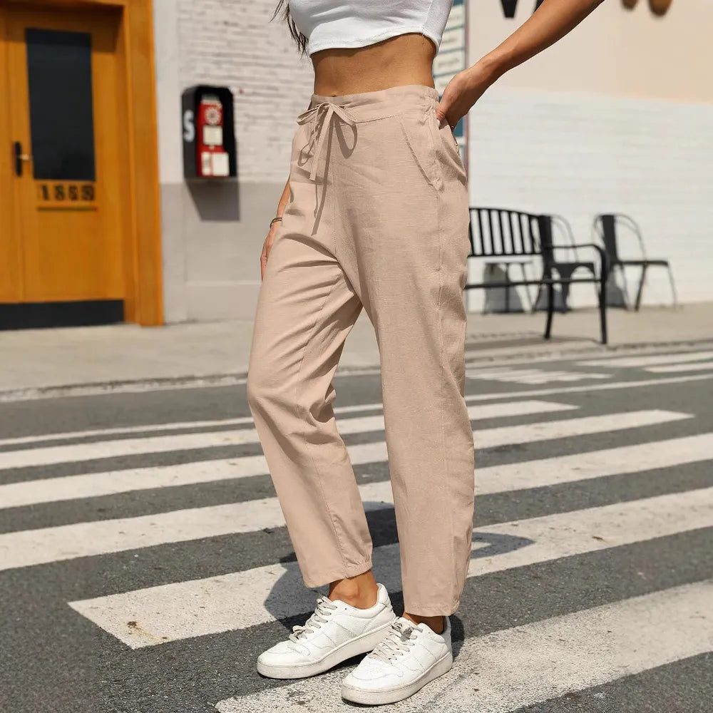 Elastic Waist Tapered Pants – Trendsi | ClozArt