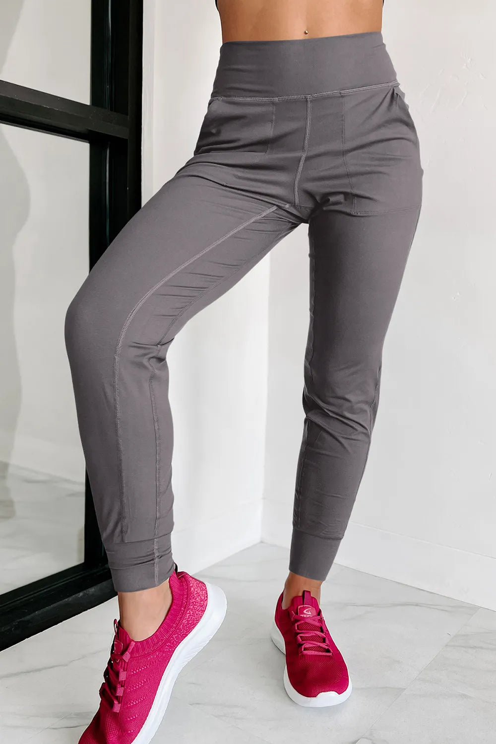 High Waist Joggers with Pockets – Trendsi | ClozArt