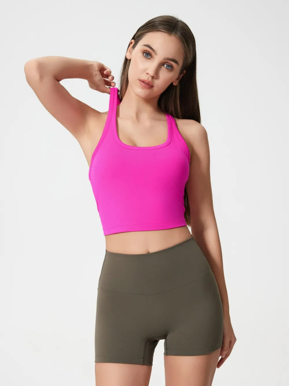 Millennia Scoop Neck Active Tank with Detachable Chest Pads – Trendsi | ClozArt