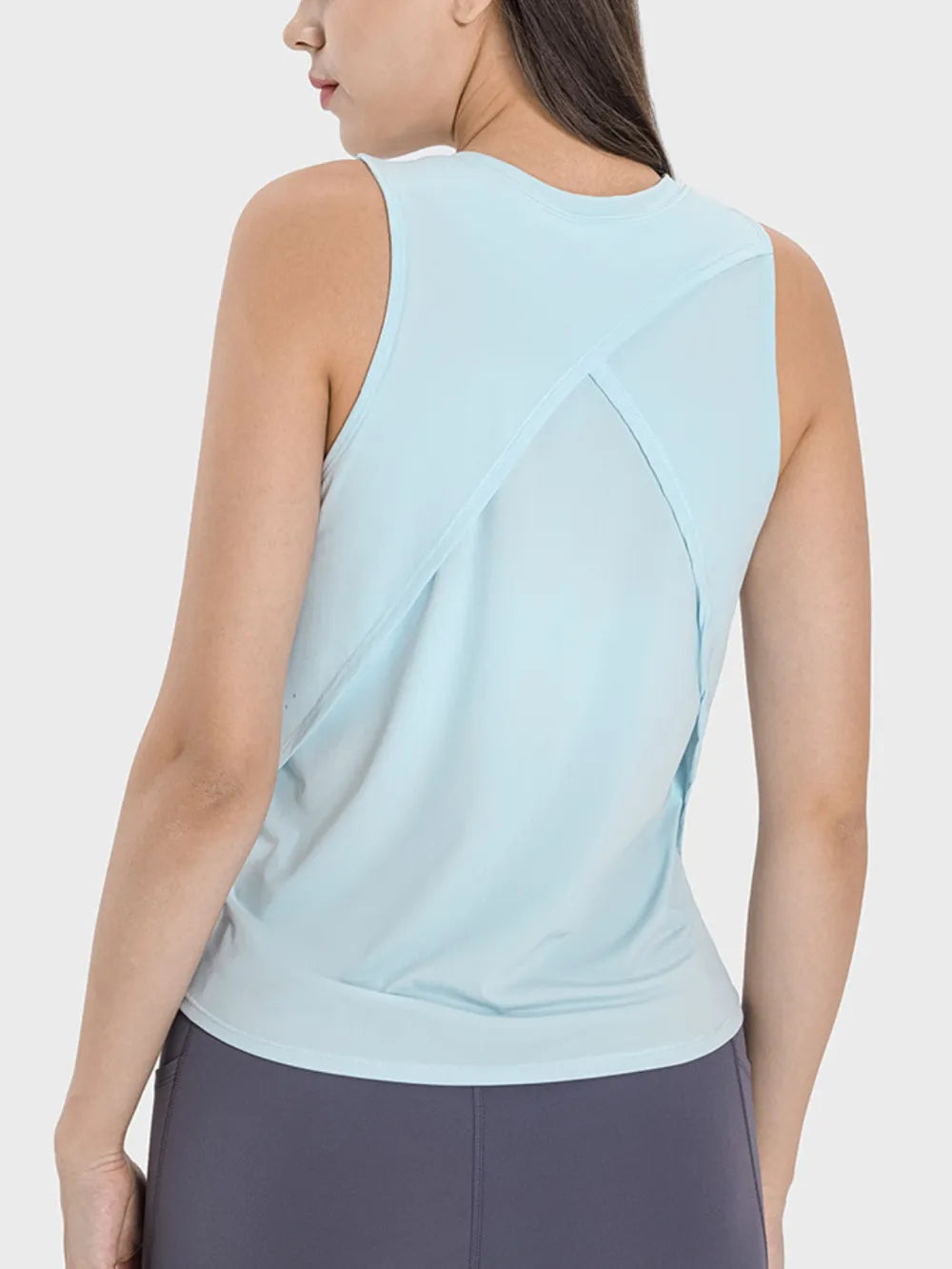 Millennia Round Neck Active Tank – Trendsi | ClozArt