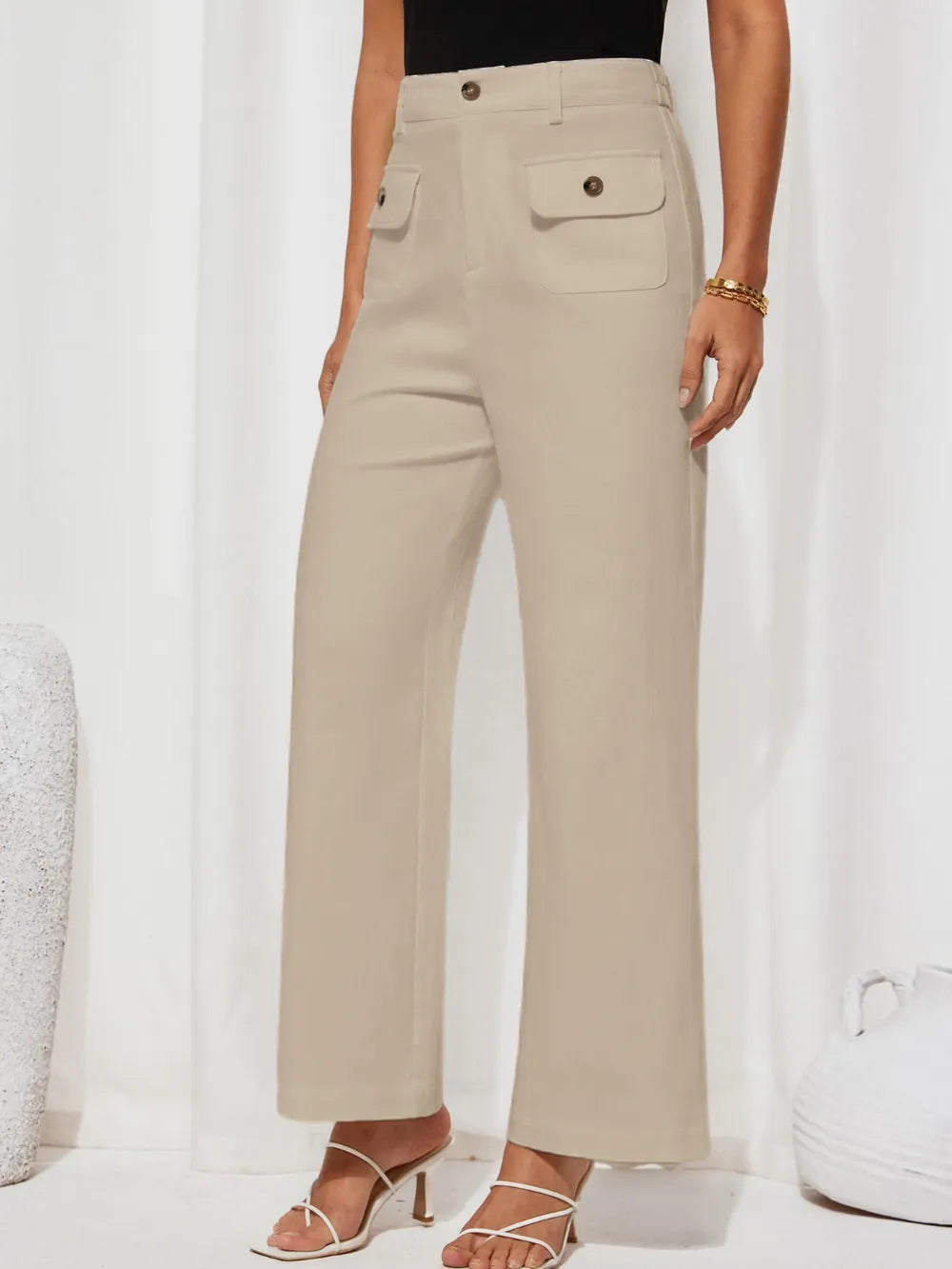 High Waist Wide Leg Pants – Trendsi | ClozArt