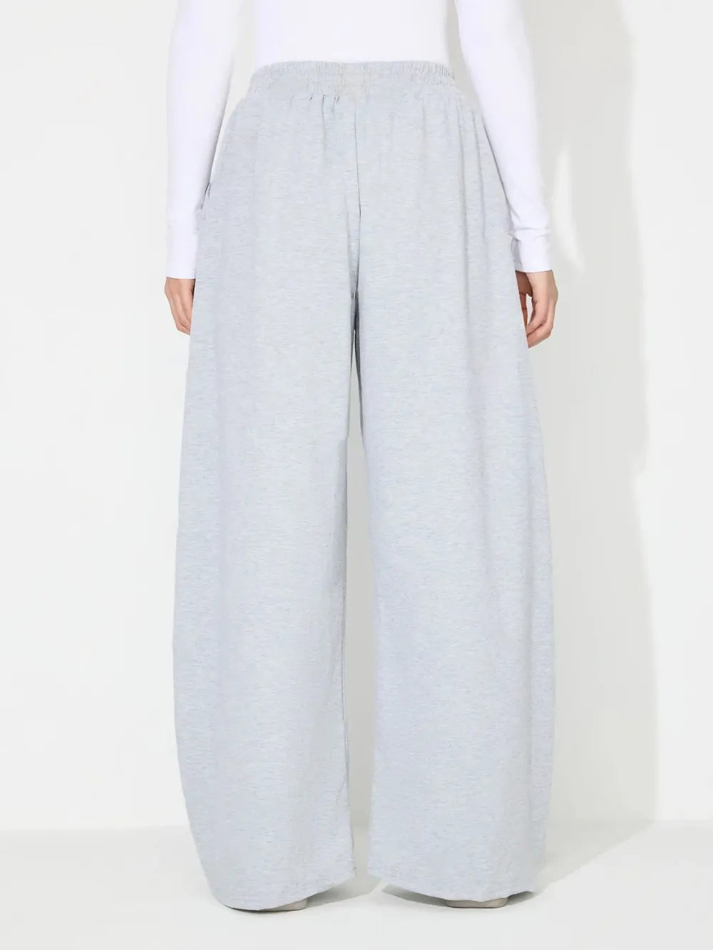 Elastic Waist Wide Leg Pants with Pockets – Trendsi | ClozArt