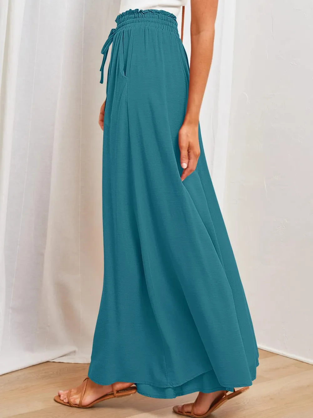 Wide Leg Pants with Pockets – Trendsi | ClozArt