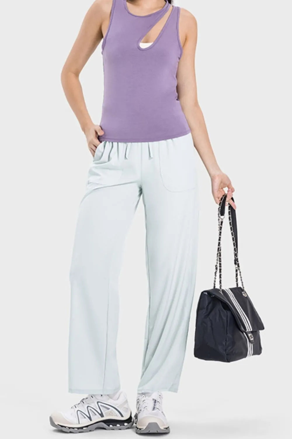 Millennia Drawstring Pocketed Active Pants – Trendsi | ClozArt