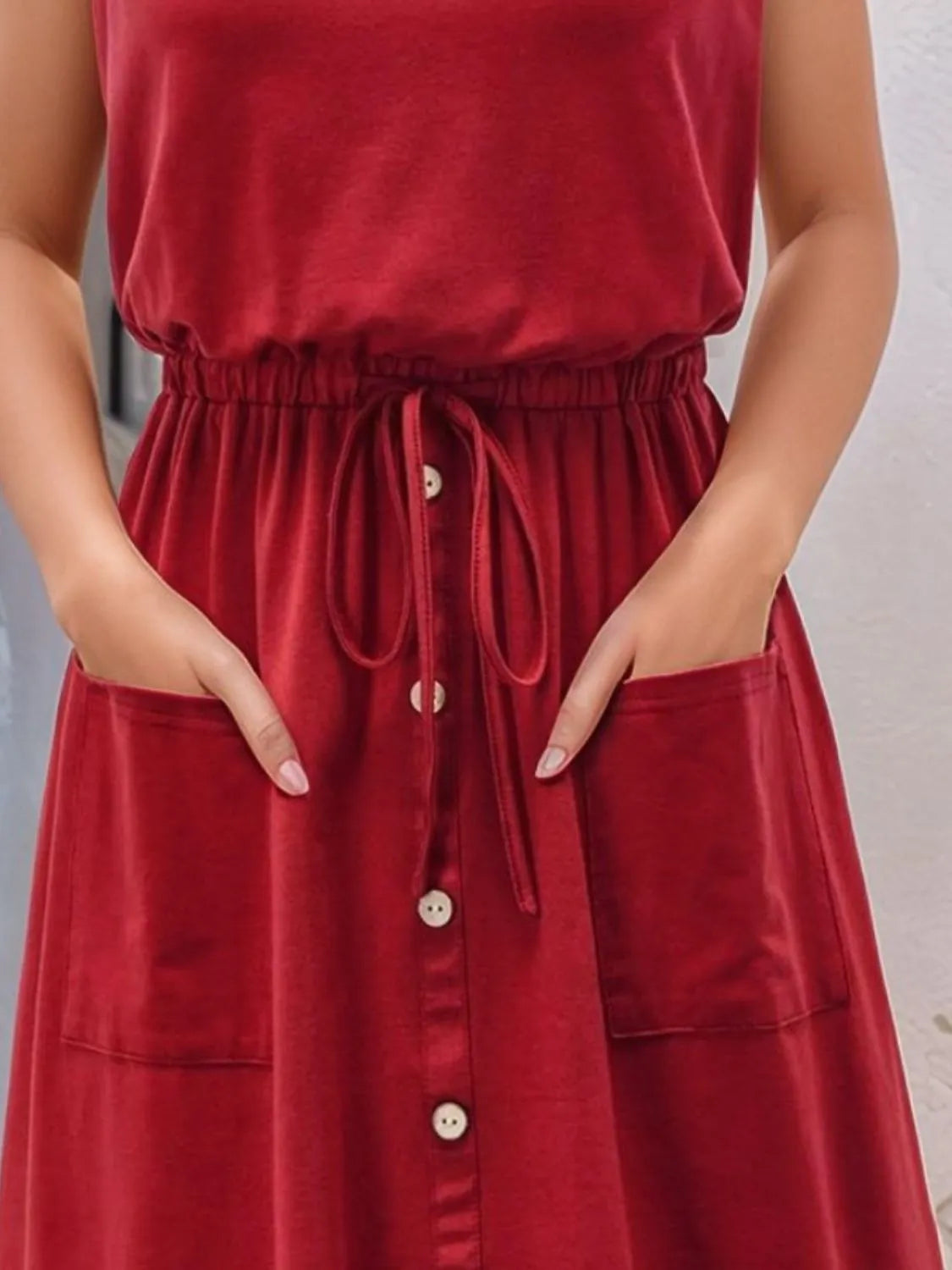 Full Size Round Neck Sleeveless Tank Dress Plus Size – Trendsi | ClozArt