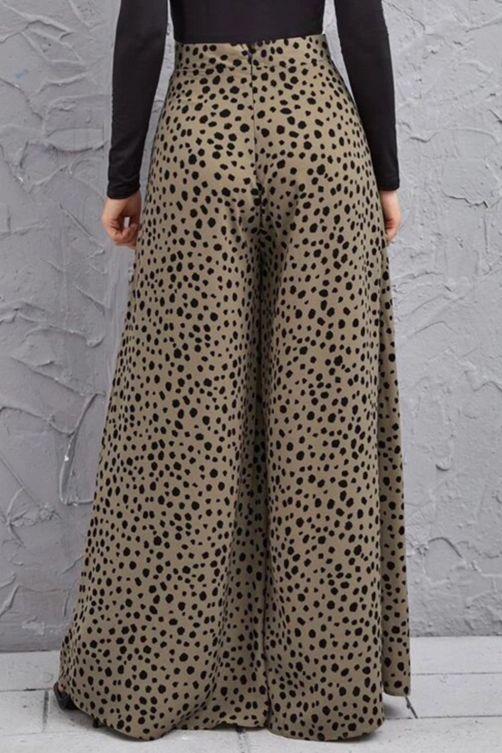 Animal Print High-Rise Culottes – Trendsi | ClozArt