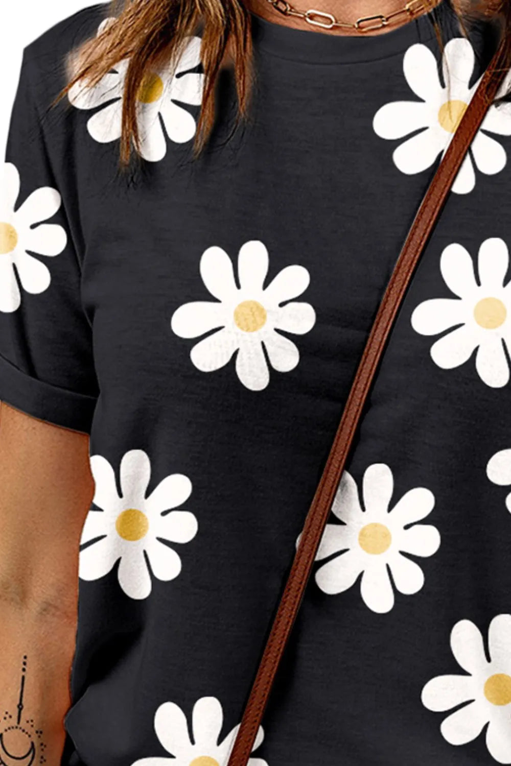 Printed Round Neck Short Sleeve T-Shirt – Trendsi | ClozArt