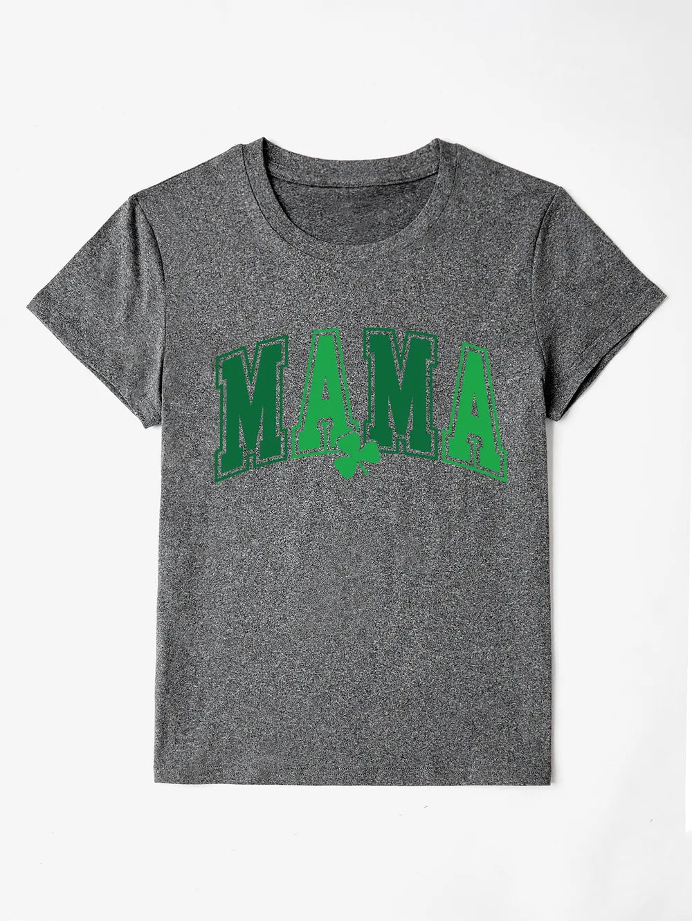 MAMA Round Neck Short Sleeve T-Shirt – Trendsi | ClozArt