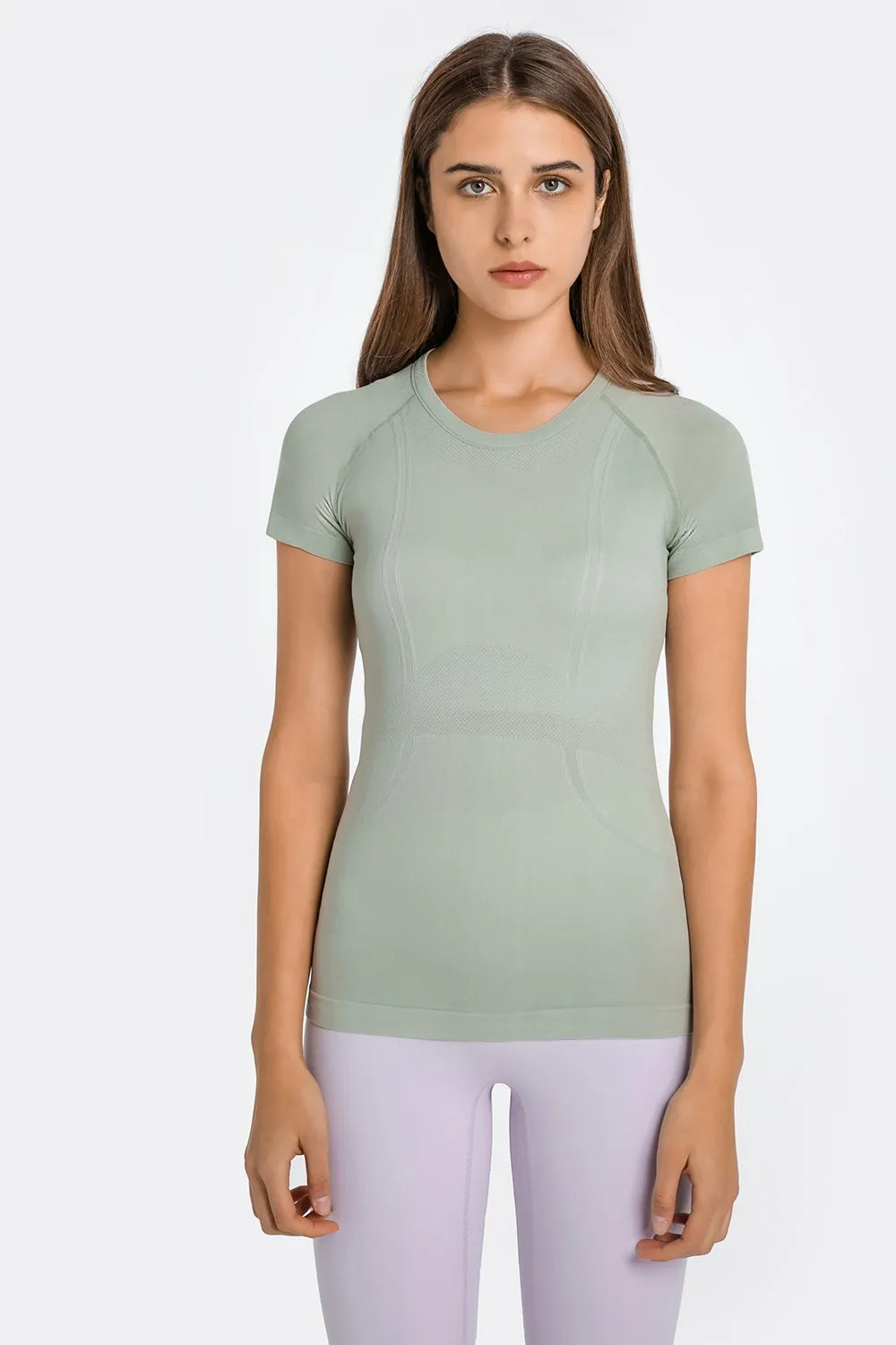 Millennia Round Neck Short Sleeve Active T-Shirt – Trendsi | ClozArt