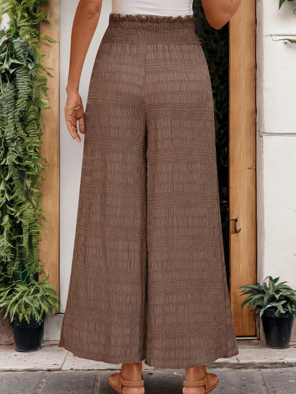 Perfee Tied Wide Leg Pants – Trendsi | ClozArt