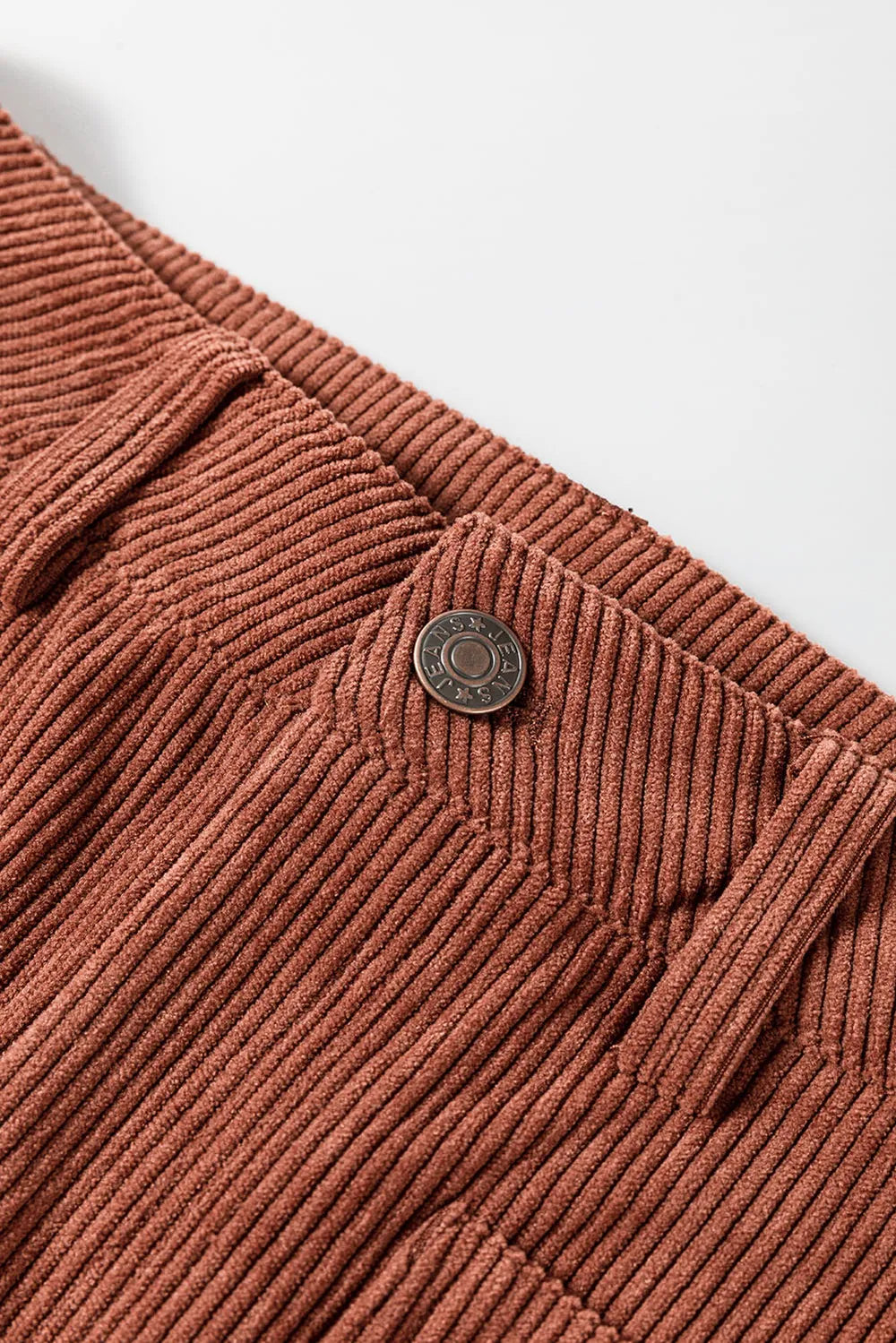 High Waist Square Pockets Corduroy Pants – Trendsi | ClozArt