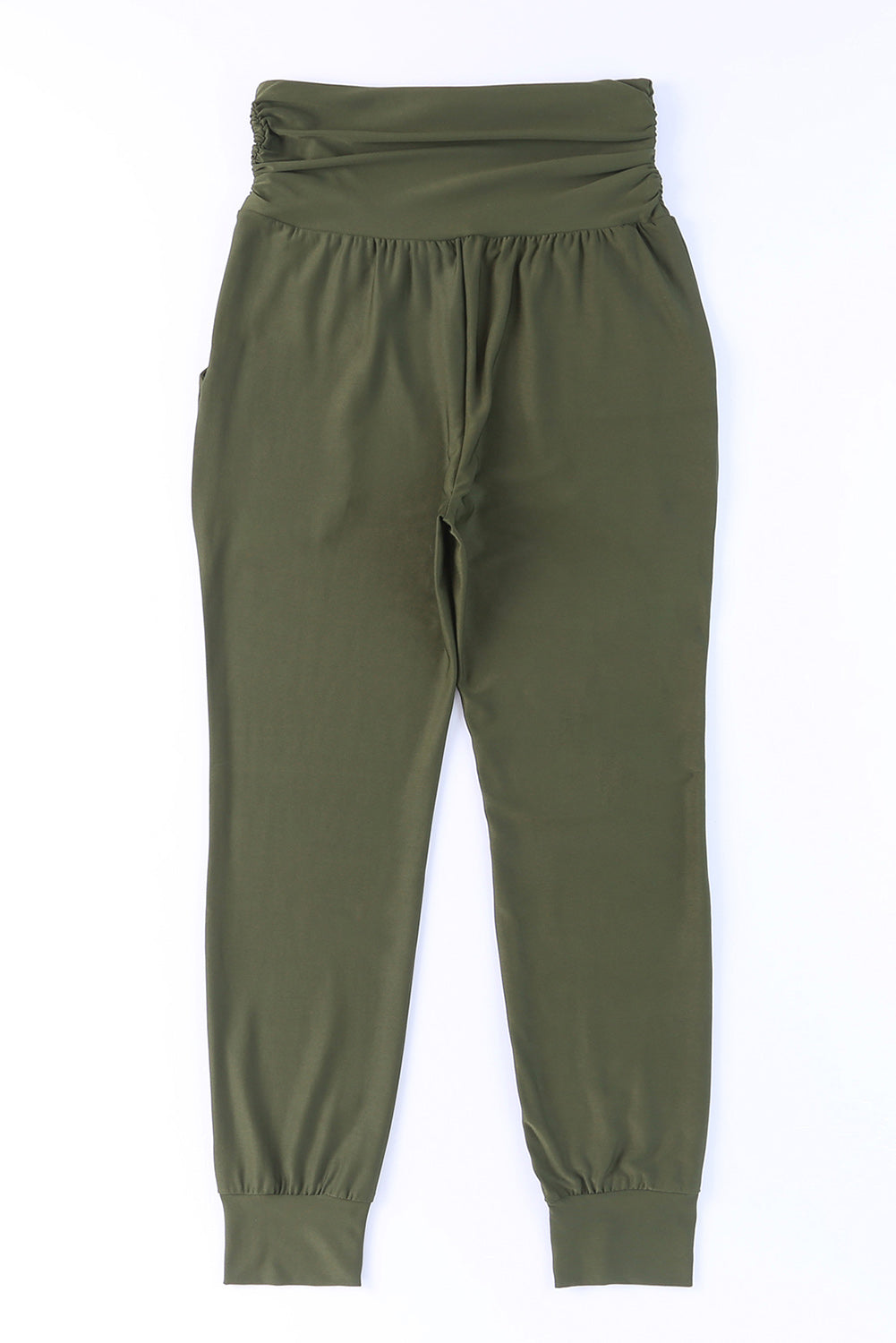 High-Rise Wide Waistband Joggers – Trendsi | ClozArt