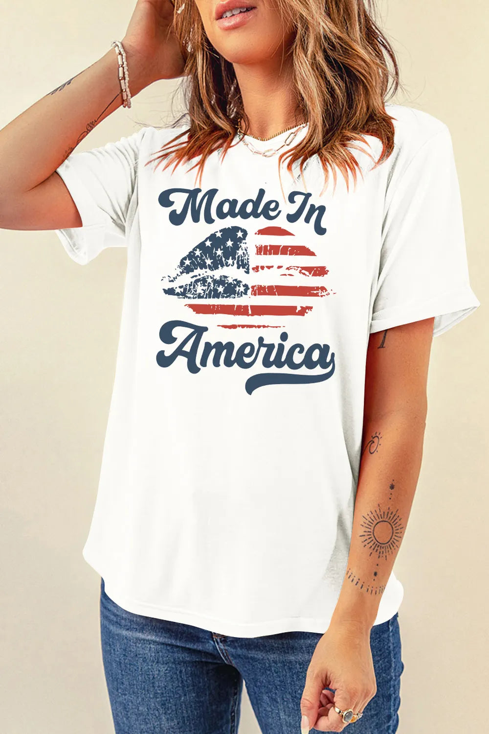 Graphic Round Neck Short Sleeve T-Shirt – Trendsi | ClozArt