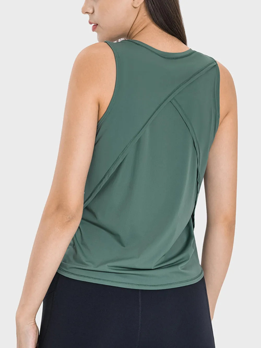 Millennia Round Neck Active Tank – Trendsi | ClozArt