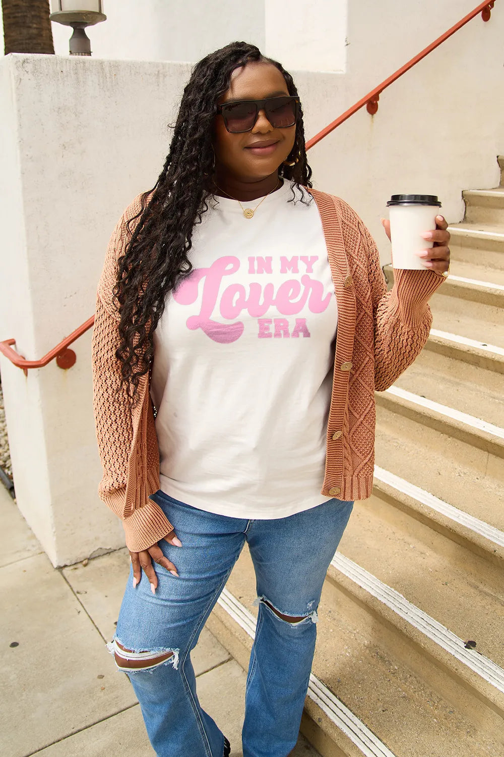 Simply Love Full Size IN MY LOVER ERA Round Neck T-Shirt – Trendsi | ClozArt