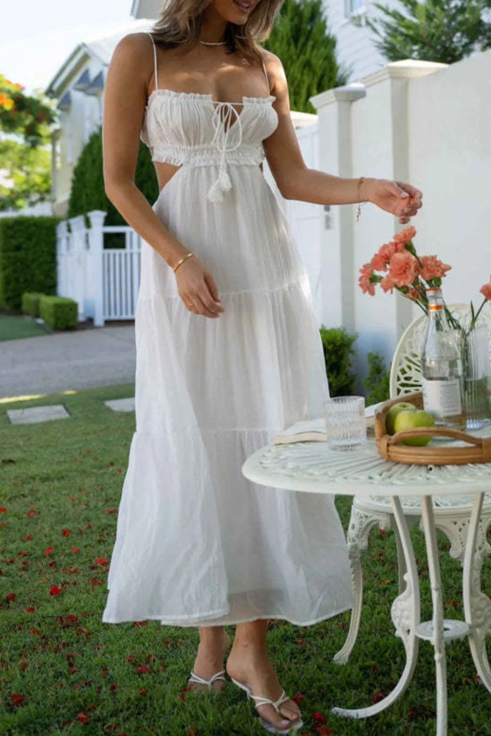 Cutout Square Neck Midi Cami Dress – Trendsi | ClozArt