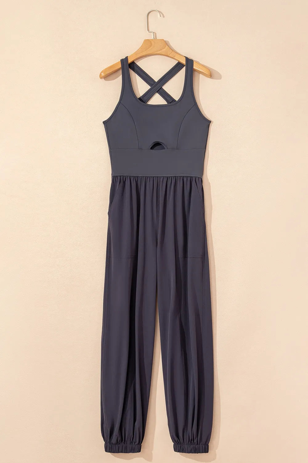 Cutout Square Neck Wide Strap Active Jumpsuit – Trendsi | ClozArt