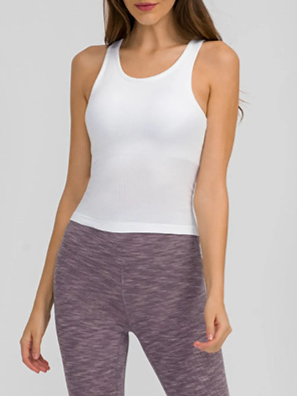 Millennia Round Neck Racerback Active Tank – Trendsi | ClozArt