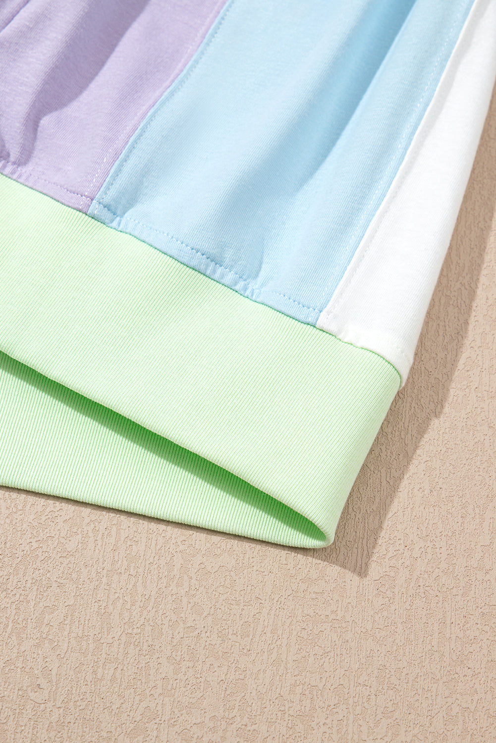 White Colorblock Patchwork Oversized T Shirt – Shewin | ClozArt