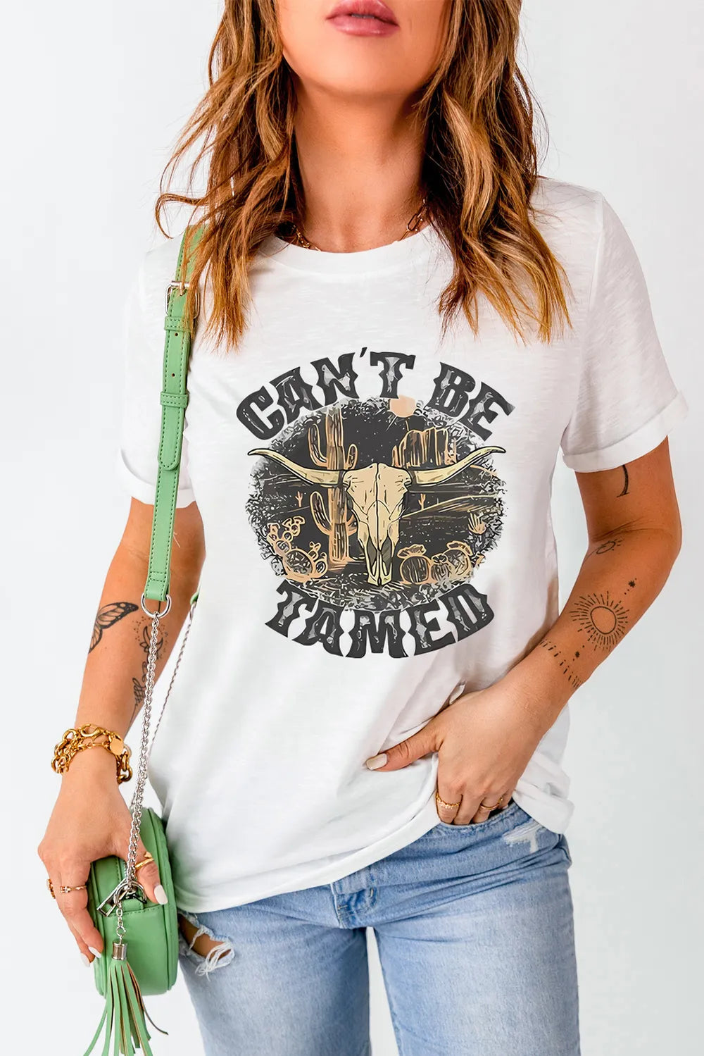 Graphic Round Neck Short Sleeve T-Shirt – Trendsi | ClozArt