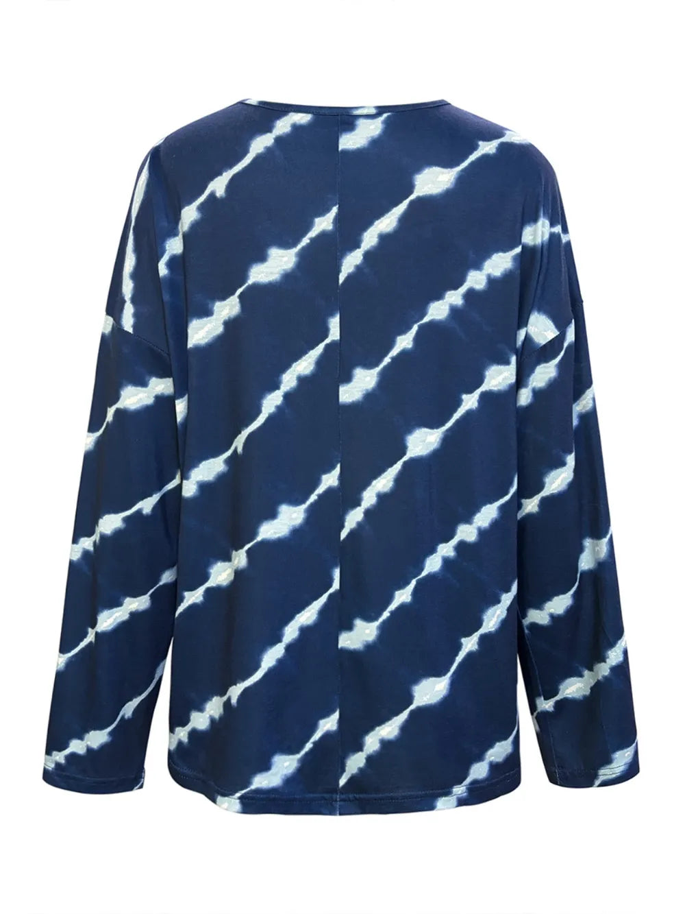 Striped Round Neck Long Sleeve T-Shirt – Trendsi | ClozArt